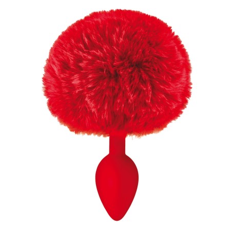 Plug anal pompon rouge 