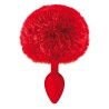 Plug anal pompon rouge 