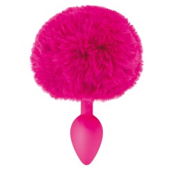 Plug anal pompon fuschia 