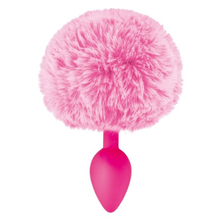 Plug anal pompon rose 