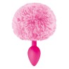 Plug anal pompon rose 