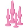 Coffret 4 plugs plaisir anal roses 