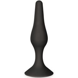 Plug anal ventouse noir taille L 