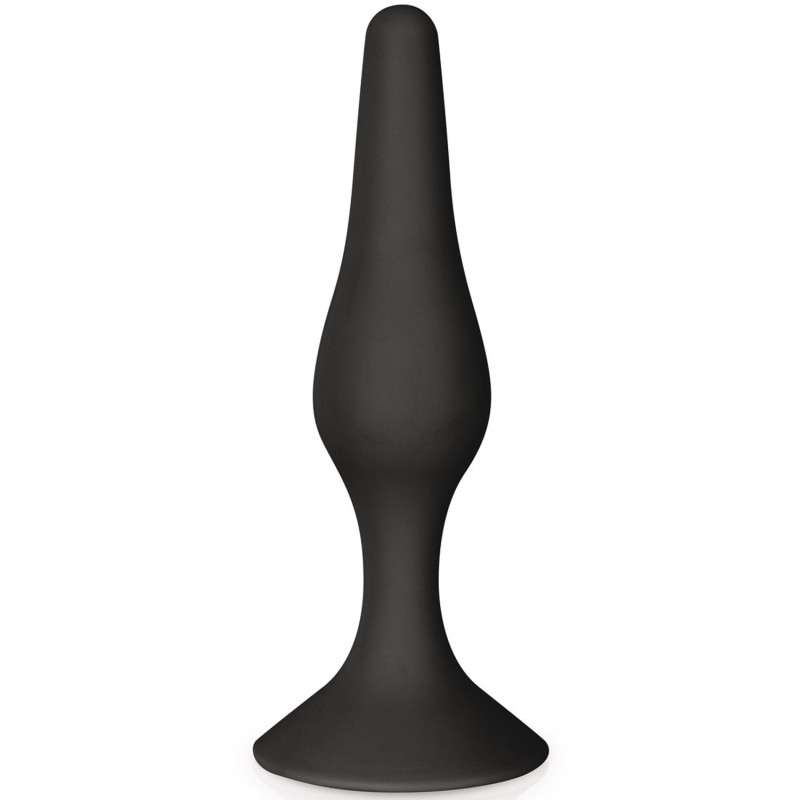 Plug anal ventouse noir taille L 