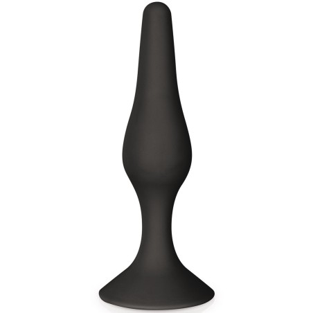 Plug anal ventouse noir taille L 