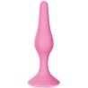 Plug anal ventouse rose taille L 