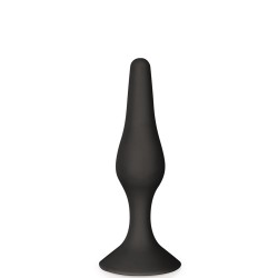 Plug anal ventouse noir taille S 