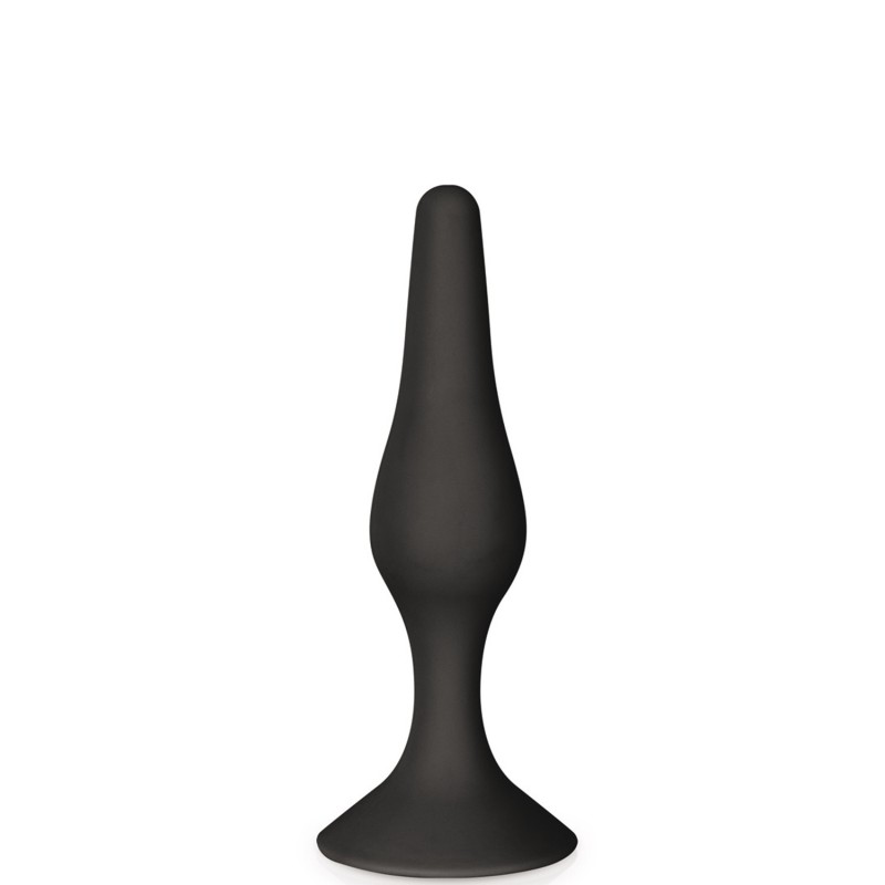 Plug anal ventouse noir taille S 
