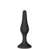 Plug anal ventouse noir taille S 