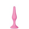 Plug anal ventouse rose taille S 