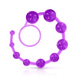 Chapelet anal souple violet 