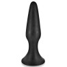 Plug anal noir 12.5cm avec ventouse 