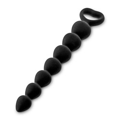 Chapelet plug anal noir 18cm 