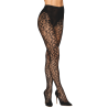 Collant fantaisie noir avec imprimé culotte 