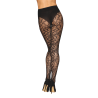 Collant fantaisie noir avec imprimé culotte 