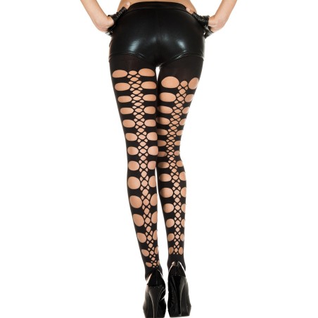 Collant legging noir sexy avec trous 