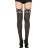 Collant semi opaque avec tête de chat fantaisie 