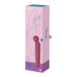 Vibromasseur wand rouge USB 60 vibrations Planet Wand-er Satisfyer 