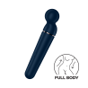 Vibromasseur wand bleu USB 60 vibrations Planet Wand-er Satisfyer 