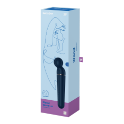 Vibromasseur wand bleu USB 60 vibrations Planet Wand-er Satisfyer 