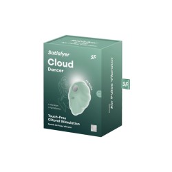 Stimulateur clitoridien par onde de pression sans contact et par vibration USB vert menthe, Cloud Dancer Satisfyer 