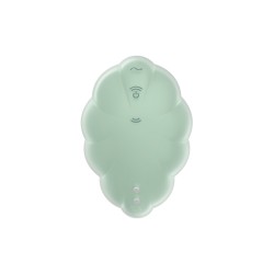 Stimulateur clitoridien par onde de pression sans contact et par vibration USB vert menthe, Cloud Dancer Satisfyer 