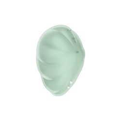 Stimulateur clitoridien par onde de pression sans contact et par vibration USB vert menthe, Cloud Dancer Satisfyer 