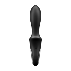 Vibromasseur noir USB, chauffant et connecté Heat Climax Satisfyer 