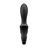 Vibromasseur noir USB, chauffant et connecté Heat Climax Satisfyer 