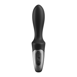 Vibromasseur noir USB, chauffant et connecté Heat Climax Satisfyer 