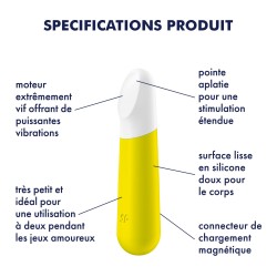 Vibromasseur jaune USB Ultra Power Bullet 4 Satisfyer 