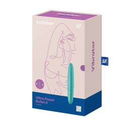 Vibromasseur turquoise USB Ultra Power Bullet 6 Satisfyer 