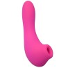 Vibromasseur rose avec 20 programmes de vibration et stimulation clitoridien à membrane picots USB 