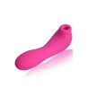 Vibromasseur rose avec 20 programmes de vibration et stimulation clitoridien à membrane picots USB 