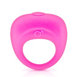 Anneau de pénis vibrant rose 