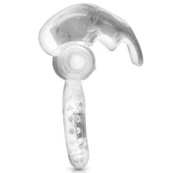 Cockring vibrant avec stimulation du clitoris 