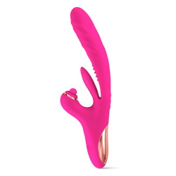 Vibromasseur Rabbit 3-en-1 Sassy Yoba – Va-et-vient, Tapotements  Rotation Clitoridienne