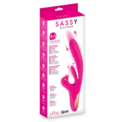 Vibromasseur Rabbit 3-en-1 Sassy Yoba – Va-et-vient, Tapotements  Rotation Clitoridienne
