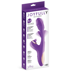 Vibromasseur rabbit 3-en-1 avec tapotements Joyfully 
