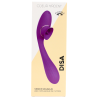 Stimulateur Clitoridien avec langue  Vibromasseur Point G 2-en-1 DISA Violet Cœur Ardent