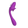 Stimulateur Clitoridien avec langue  Vibromasseur Point G 2-en-1 DISA Violet Cœur Ardent