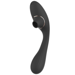 Stimulateur Clitoridien  Vibromasseur Point G 2-en-1 DINA Noir 