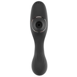 Stimulateur Clitoridien  Vibromasseur Point G 2-en-1 DINA Noir 