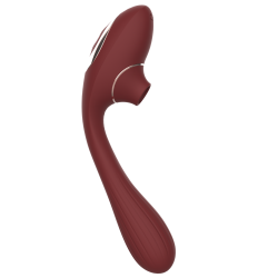 Stimulateur Clitoridien  Vibromasseur Point G 2-en-1 DINA Bordeaux 