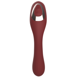 Stimulateur Clitoridien  Vibromasseur Point G 2-en-1 DINA Bordeaux 