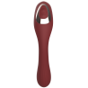 Stimulateur Clitoridien  Vibromasseur Point G 2-en-1 DINA Bordeaux 