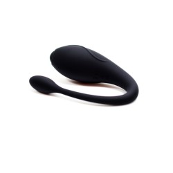 TANDEM Noir, stimulateur pour couple USB avec télécommande en silicone médical  