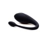 TANDEM Noir, stimulateur pour couple USB avec télécommande en silicone médical  