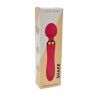 SHAKE Rose, Vibromasseur Wand USB en silicone médical avec 2 puissants moteurs indépendants