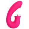 Vibromasseur 2 en 1 G-spot et stimulateur de clitoris USB Kali rose 